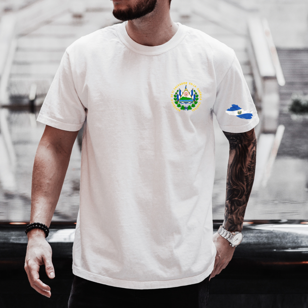 Maglietta Uomo Personalizzata El Salvador – T-Shirt Casual In Poliestere, Stampa 3D, Girocollo, Per Sport, Palestra E Tempo Libero