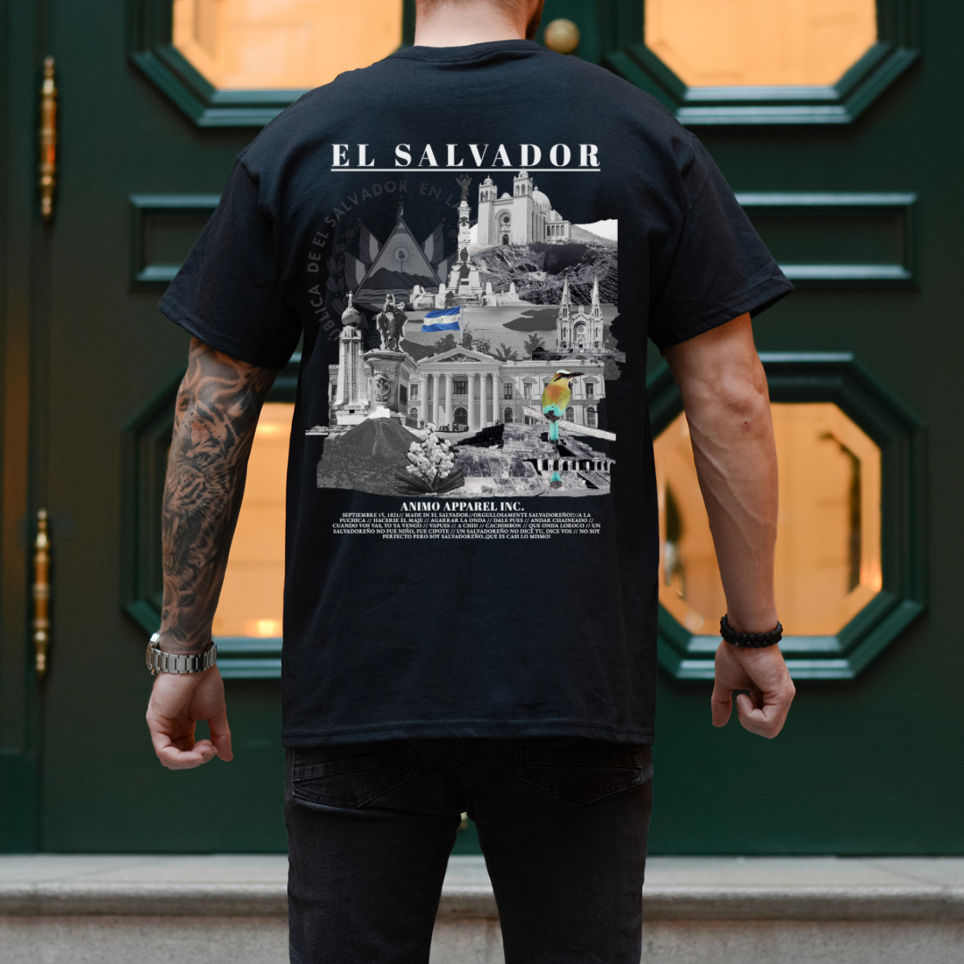 El Salvador graphic tshirt